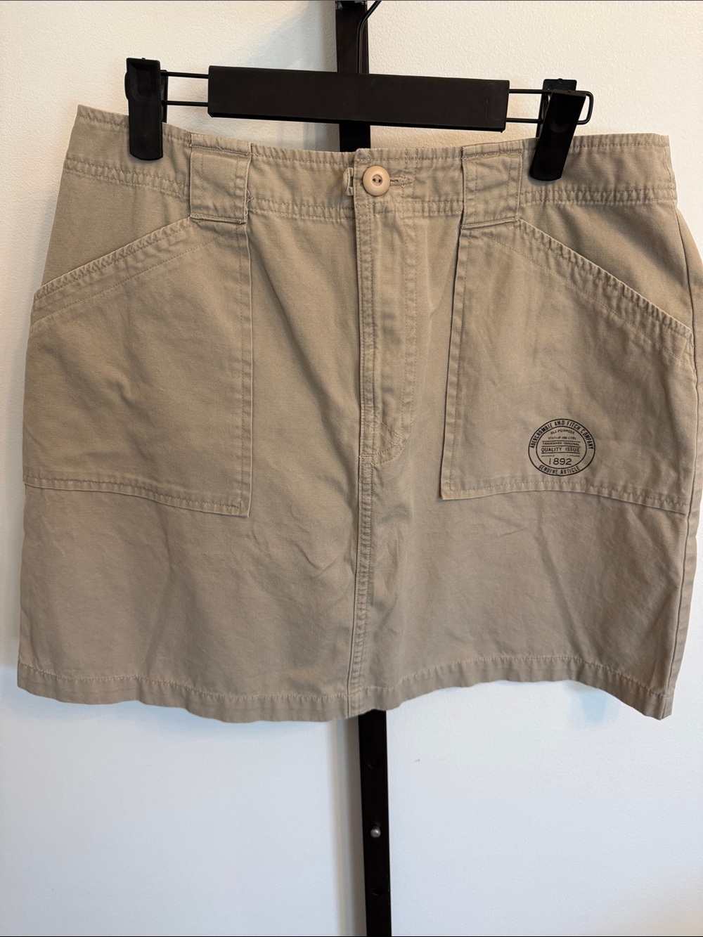Abercrombie & Fitch Beige Mini Utility Skirt